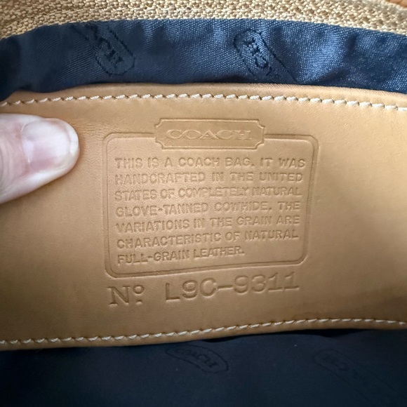 Coach 9311 Demi Bleeker min baguette Tan Leather Women's Bag - Picture 5 of 5